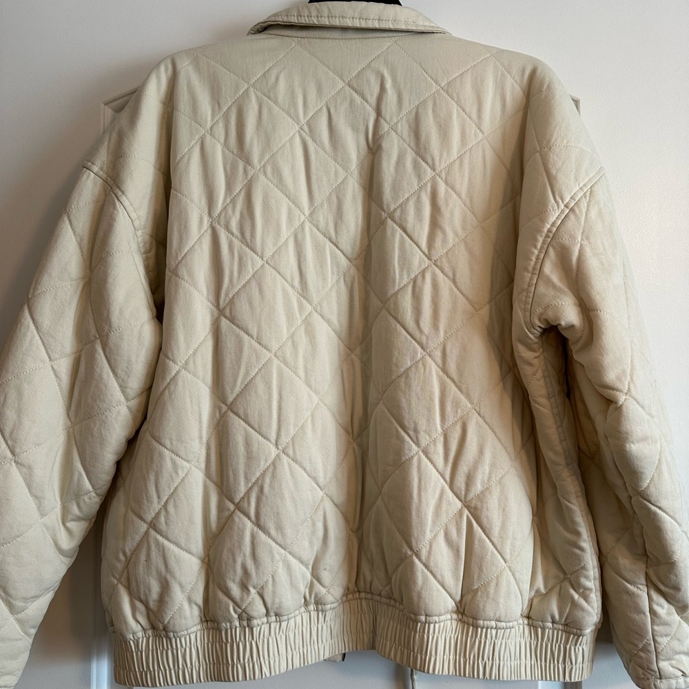 GAP Cream Quilted Jacket - Picture 2 of 4
